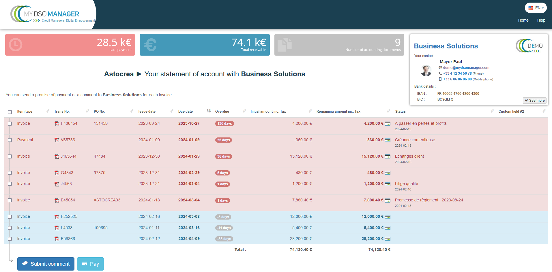 Interactive customer portal