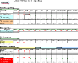 Credit management reporting