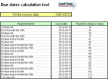 Due dates calculation