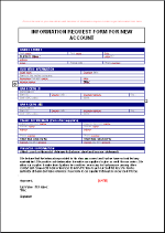 Information request form template