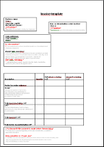 Invoice template